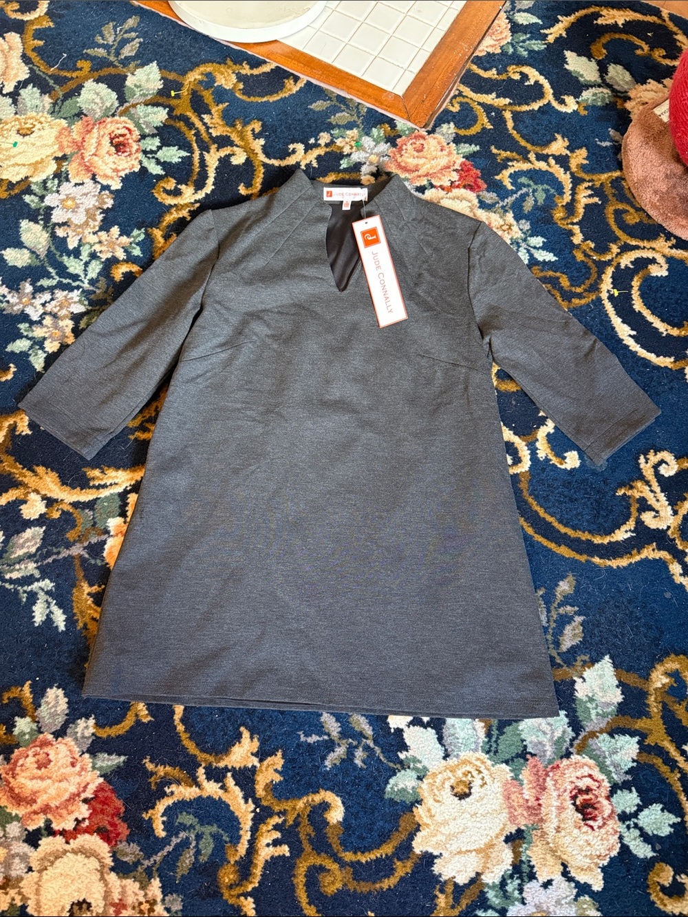 Jude Connally Ryan Ponte tunic in charcoal. NWT. Retail 208
